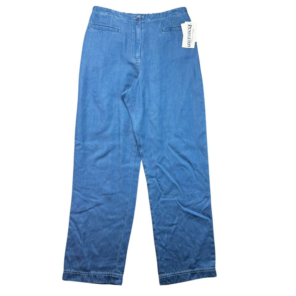 Pendleton Pants Womens 6 Petite Blue Straight Leg Medium Wash Denim Jeans NWT
